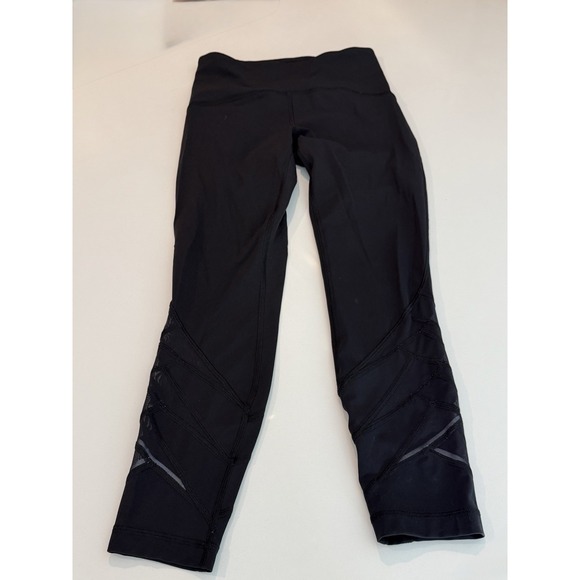 lululemon athletica Pants - Lululemon Black Yoga Fitness Tight Leggings Workout Pants Women's Size 6